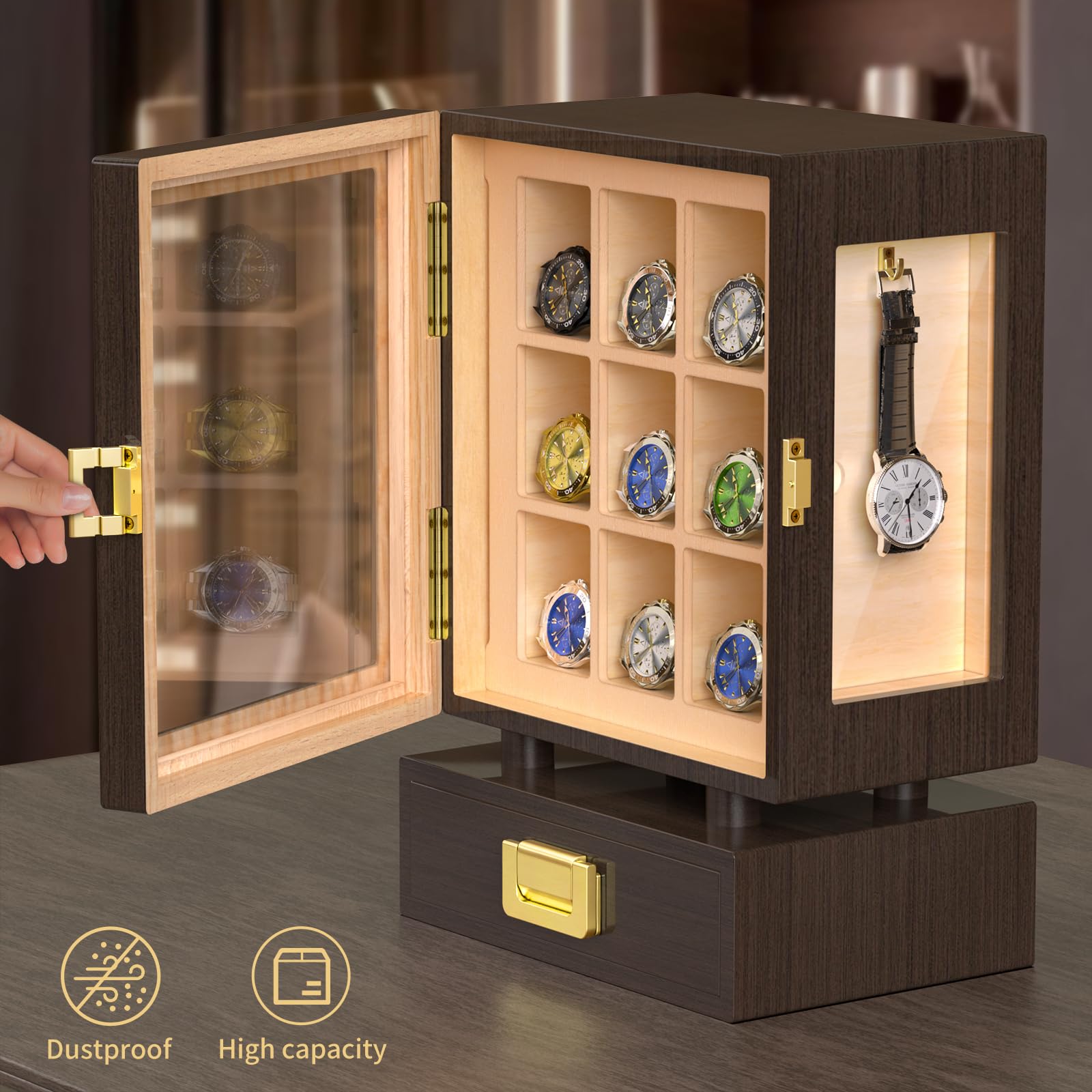 Scatola Porta Orologi in Legno - Watch Display Box recensione e prezzo
